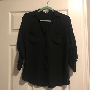 Express Black Portofino Top